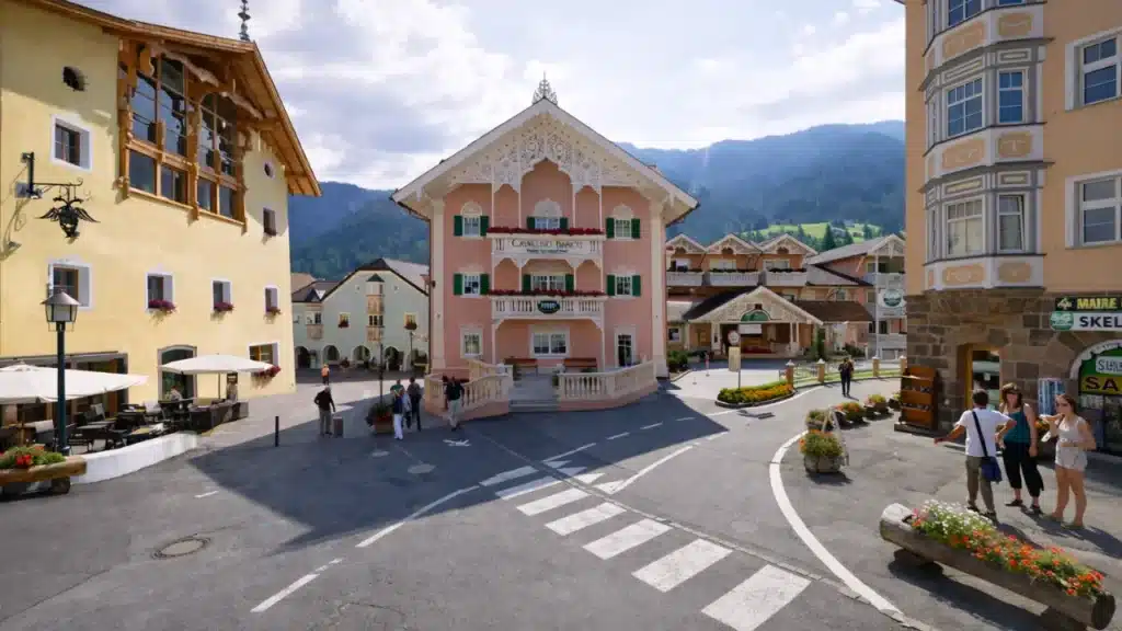 Centro de Ortsei - Dolomitas