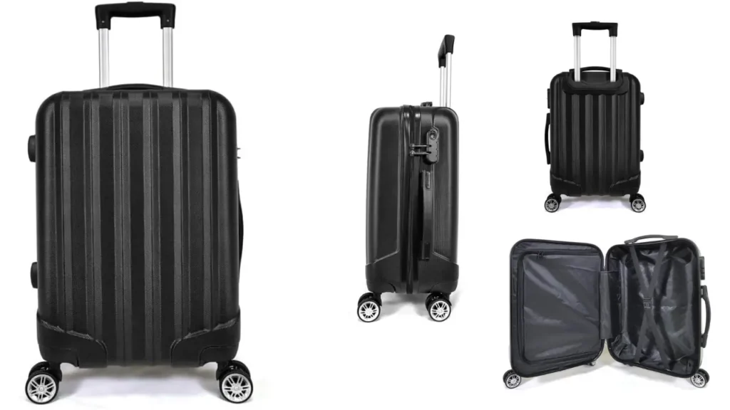 Mala de Bordo ABS 4 Rodas Adventure Fortt Preto