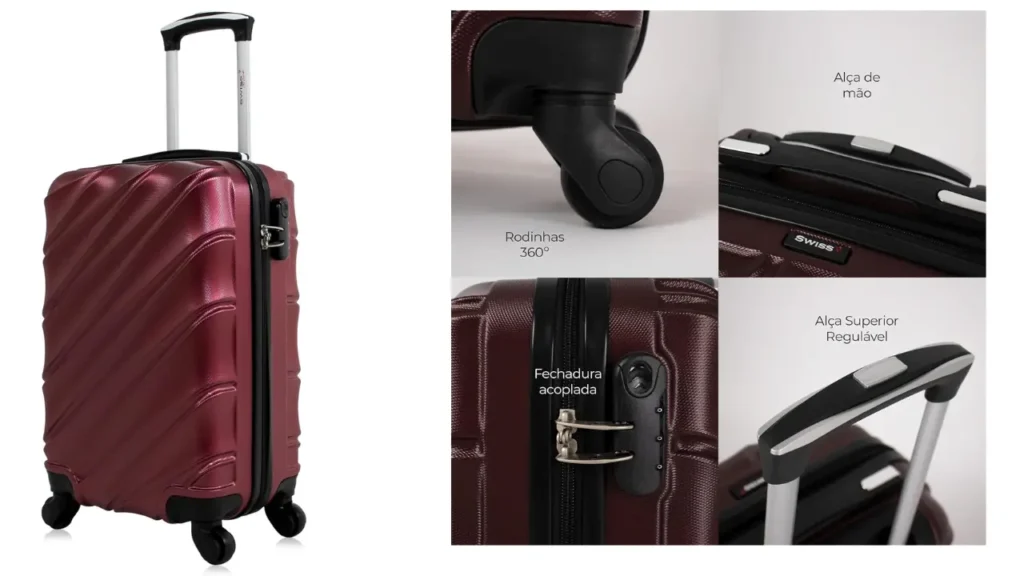 mala de bordo 10kg havana swiss move - Melhores malas de bordo 10kg: 9 opções para comprar sem errar