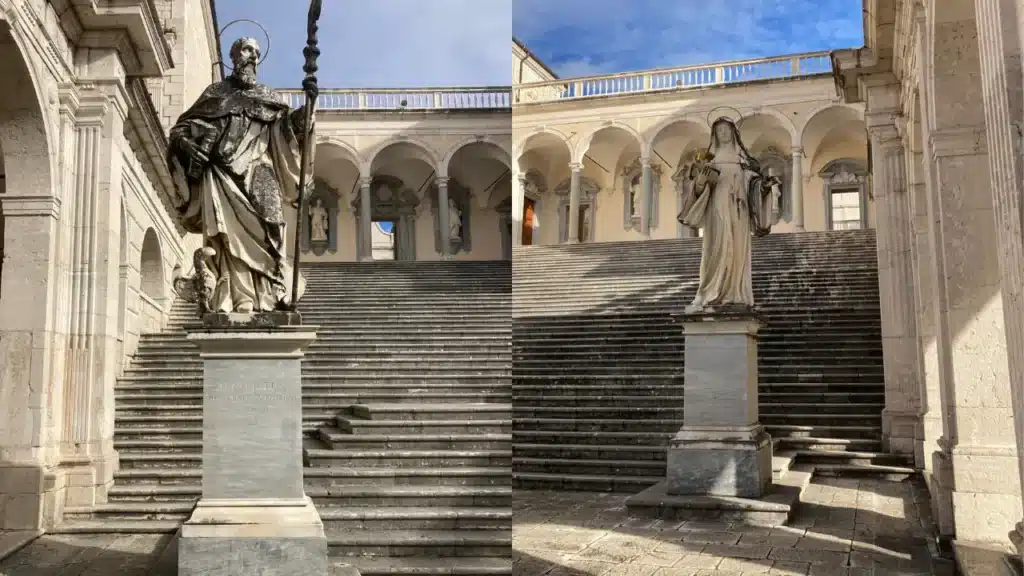 sao bento e santa escolastica 1 - Abadia de Montecassino: A Fênix Italiana entre a Fé e a História